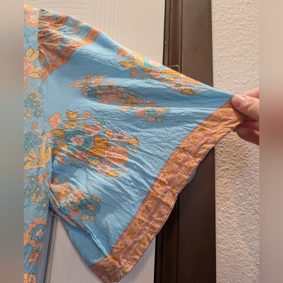 Floral Bohemian V-Neck Dress - Picture 6 of 8